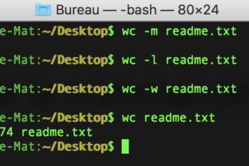 Compter le nombre de mots dans un fichier texte sur Mac