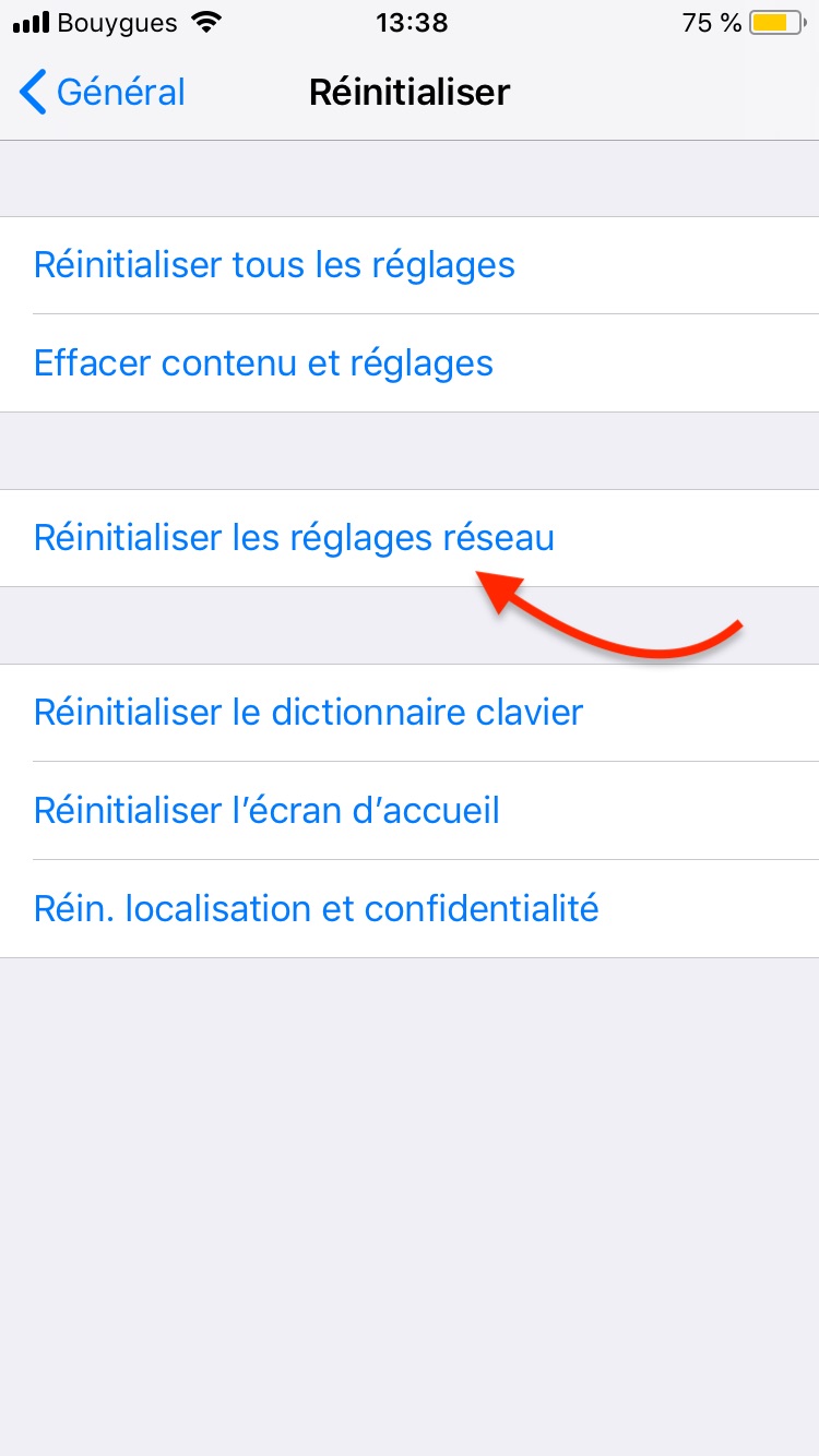 Problème d'absence de tonalité lors de vos appels sur iPhone
